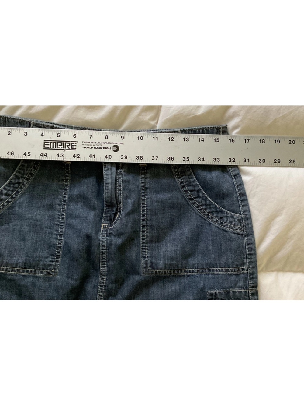 G.H. Bass & Co. Blue Denim Utility Mini Skirt - Picture 6 of 7
